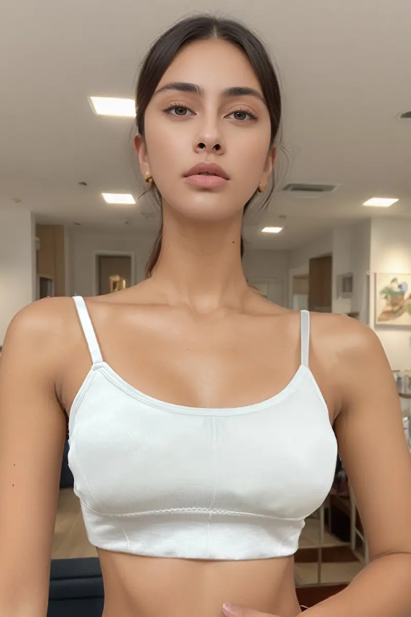 Task-45701259-1-1.webp White Seamless Padded Cami Bra - Image 1