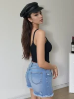 Classic Black Padded Womens Camisole - Image 3