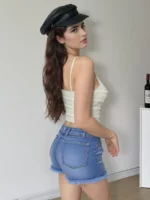 Lace Elegance Padded Cami Top in off white - Image 3