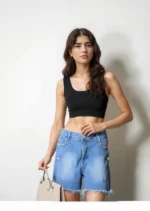 invisible full coverage Padded Sports Bra in black - Image 2