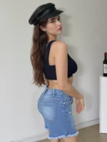 invisible full coverage Padded Sports Bra in black - Image 3