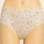 Pastel Floral Print Mid Rise Seamless Panty
