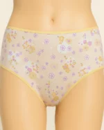 Pastel Floral Print Mid Rise Seamless Panty