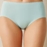 Ice Blue Seamless Polyamide Hipster Panty