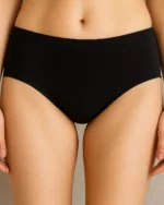 Seamless Luxe Hipster Black Panty