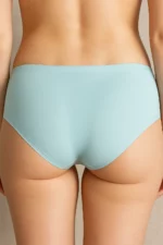 Ice Blue Seamless Polyamide Hipster Panty - Image 2