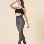 fake translucent thermal legging for women